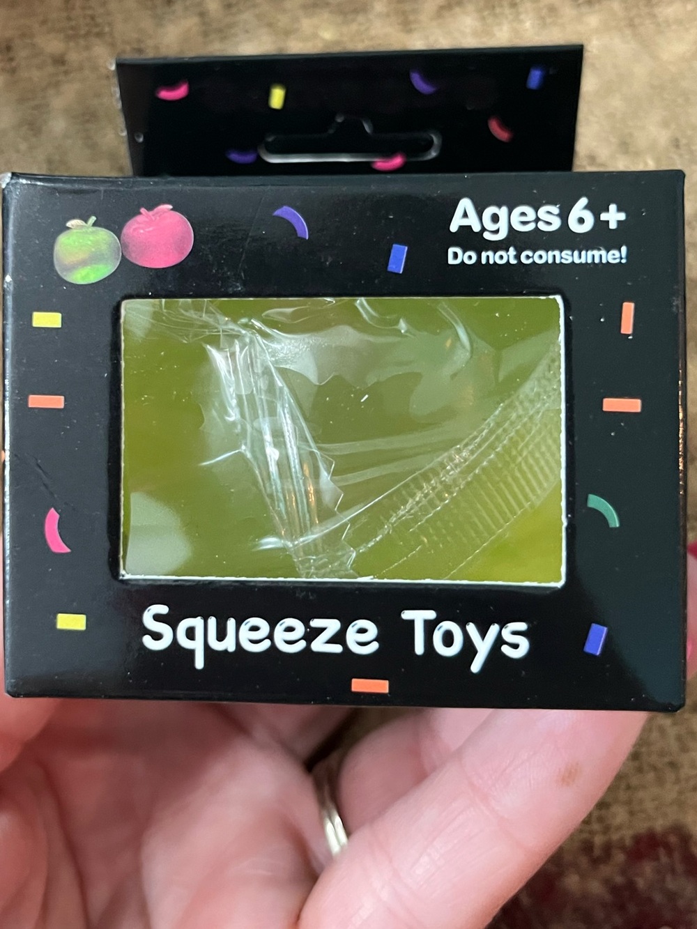 Green/Red squeeze toy Apple